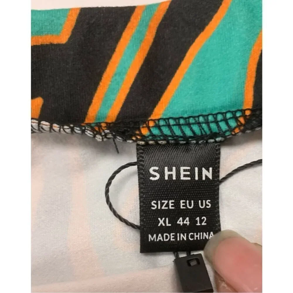 Multicolored Zebra Patterned Bodycon Skirt